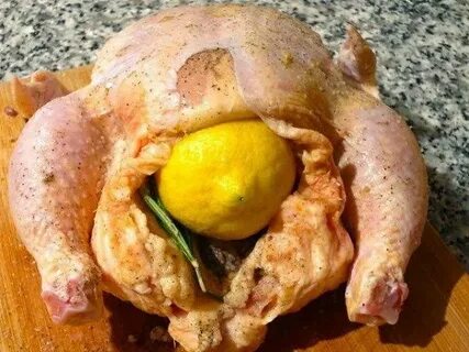 Курица с маслом под кожей