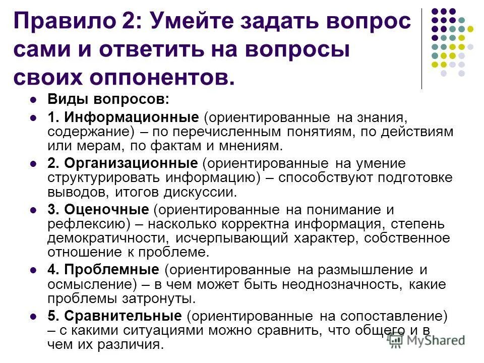Умейте задавать вопросы. Цель оппонирования. Вопросительный оппонент. Вопросы оппонентов. Вопросы оппонентов.