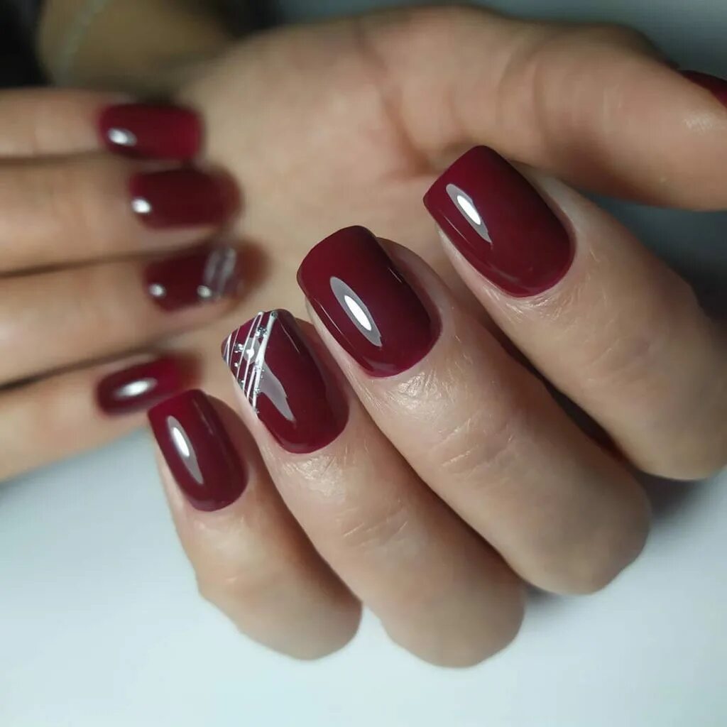 Дизайн ногтей новинки вишневый Amazing Burgundy Nail Designs You Have To Try In 2019 Red acrylic nails, Wine na