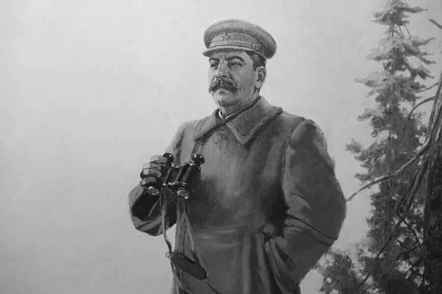 Сталин никогда не бывал в калининграде. Сталин на передовой.