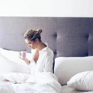 She s got a white bed