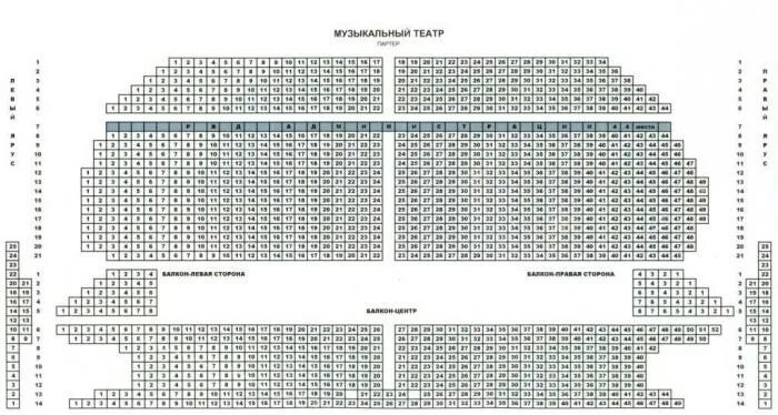 Музкомедия иваново. Схема зала музыкального театра Иваново. ЦКИО Иваново схема зала. Музыкальный театр Краснодар зал схема. Схема зала музыкального театра Ростов на Дону.