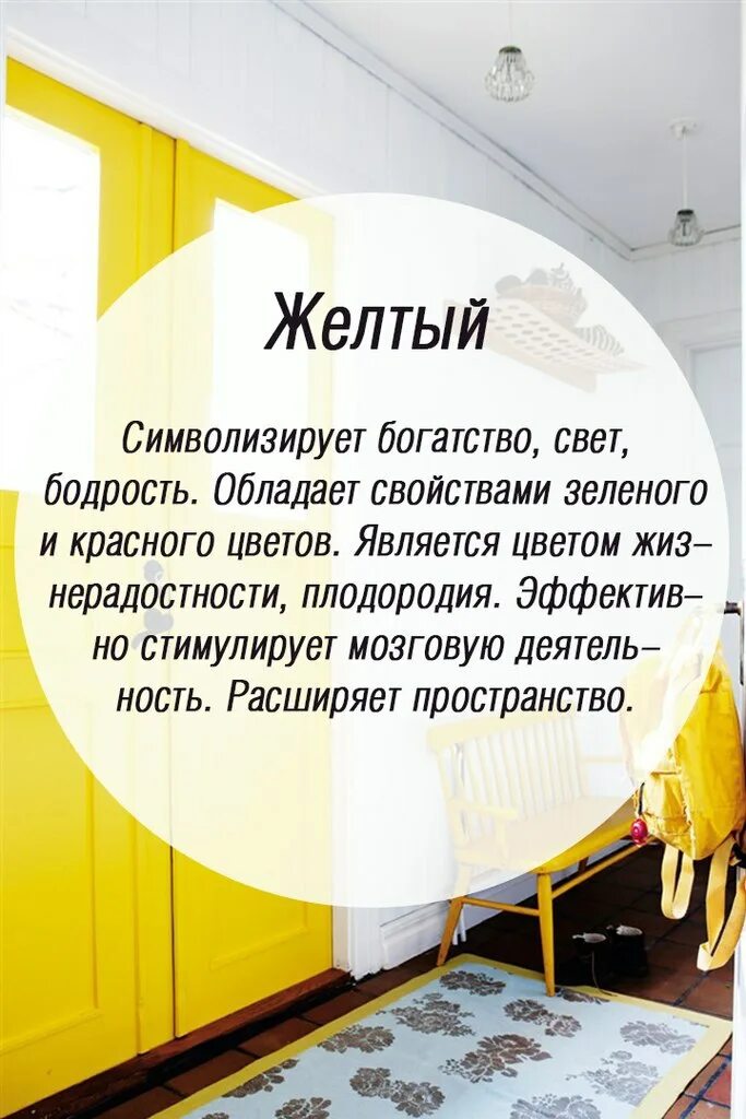 Психология цвета в интерьере. Желтый цвет психология цвета. Значение цвета в интерьере