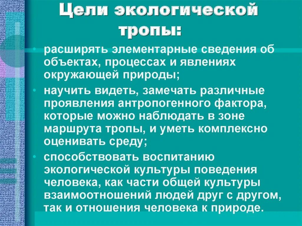 Экологический тропы цель создания. Цель экологической тропы. Цель проекта по окружающей среде. Развивающая игра звенящие тропинки цель. Тропинка к цели.