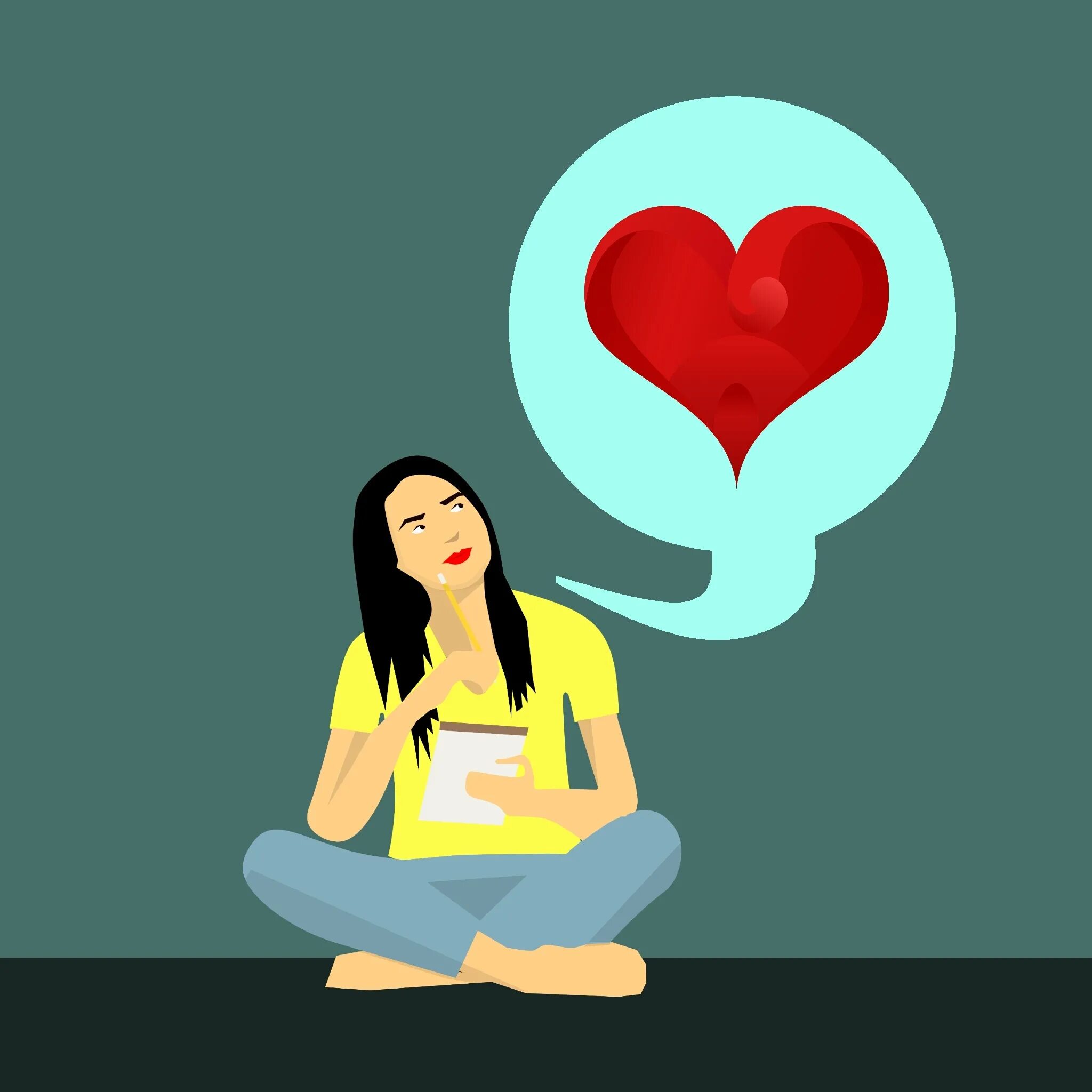 She think she love. Психология любви иллюстрация. Иллюстрация любовь к работе. Любовь к работе. Любовь вектор.