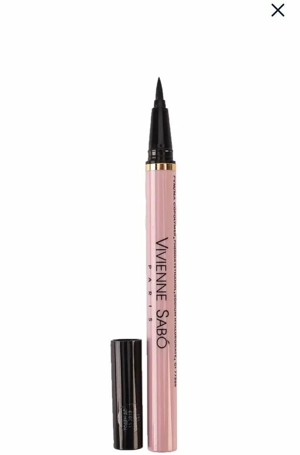 Eyeliner отзывы. Вивьен сабо подводка feutre fin. Подводка Vivienne Sabo. Vivienne Sabo Eyeliner feutre fin 802. Подводка фломастер Вивьен сабо.