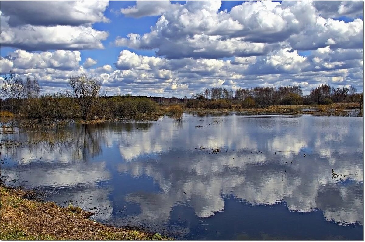 Облака в реке. Облака глядятся в реку. В реку смотрятся облака картинки.