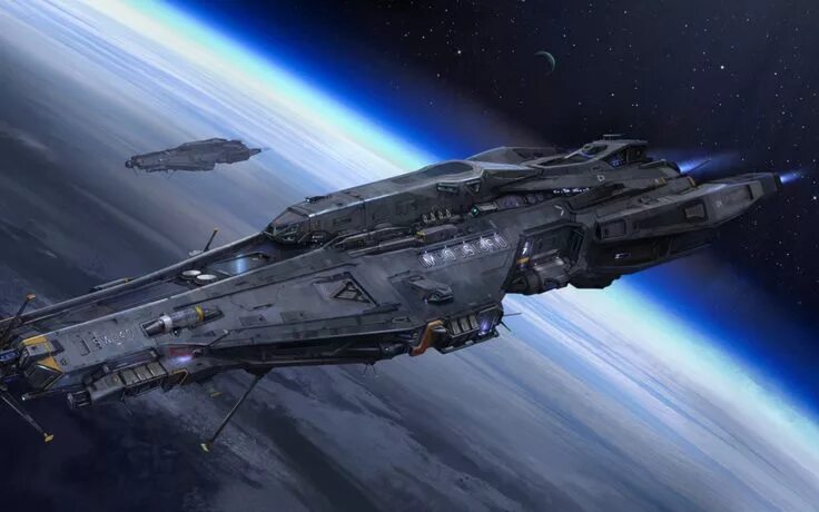 Star Citizen (videohra) - Vesmírná loď 4K stažení tapety