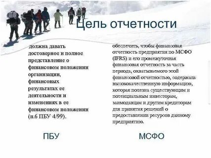 Цель отчетности