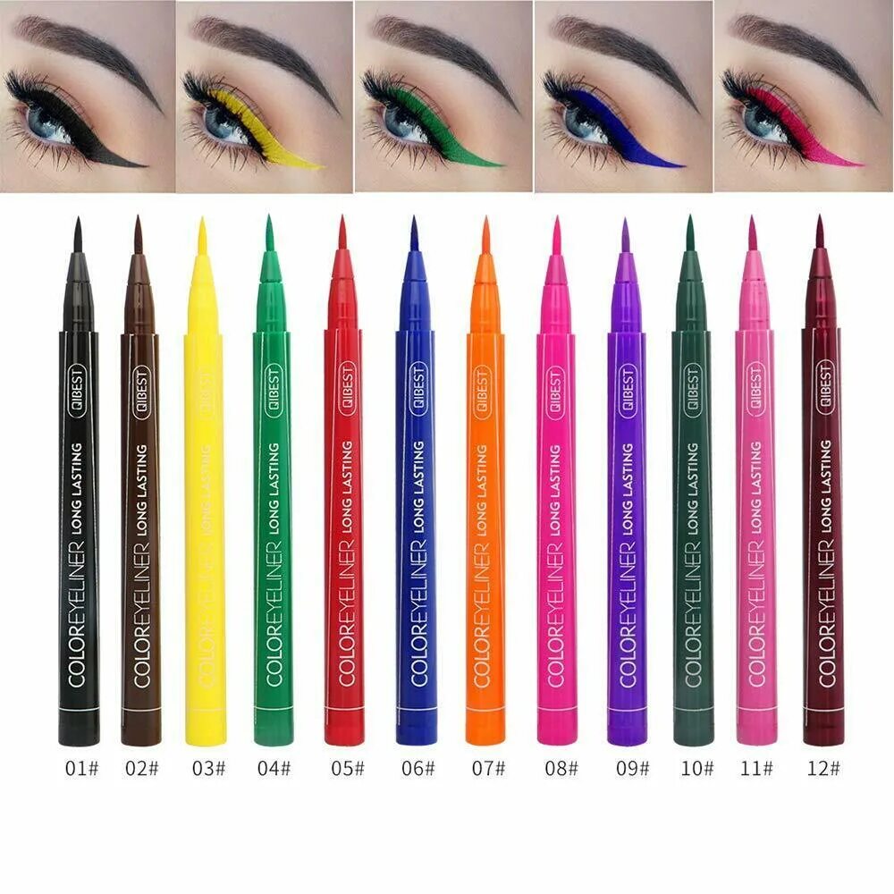 Color eyeliner. Подводка Pigment Liner. Eyeliner NYX перо подводка. Neon Liner подводка для глаз. Colorful Eyeliner Dragon Ranee подводка.