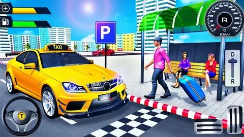 Driving taxi city