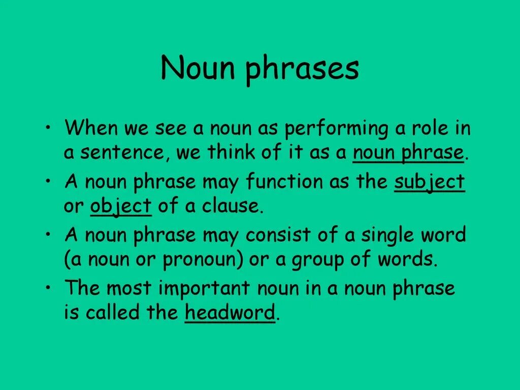 Sentences and thinking. The Noun phrase. Noun phrases примеры. Noun phrases грамматика. Complex Noun phrases грамматика.