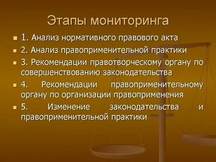 Законодательства и правоприменительной практики