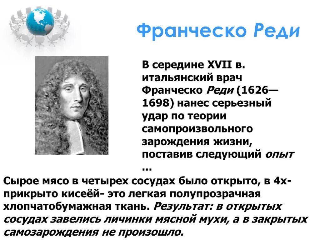 Эксперимент самозарождения жизни. Гипотеза самозарождения Франческо реди. Франческо реди гипотеза возникновения. Франческо реди теория самозарождения. Гипотеза о самозарождении жизни Франческо реди.