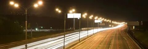 Установка освещения на дорогах