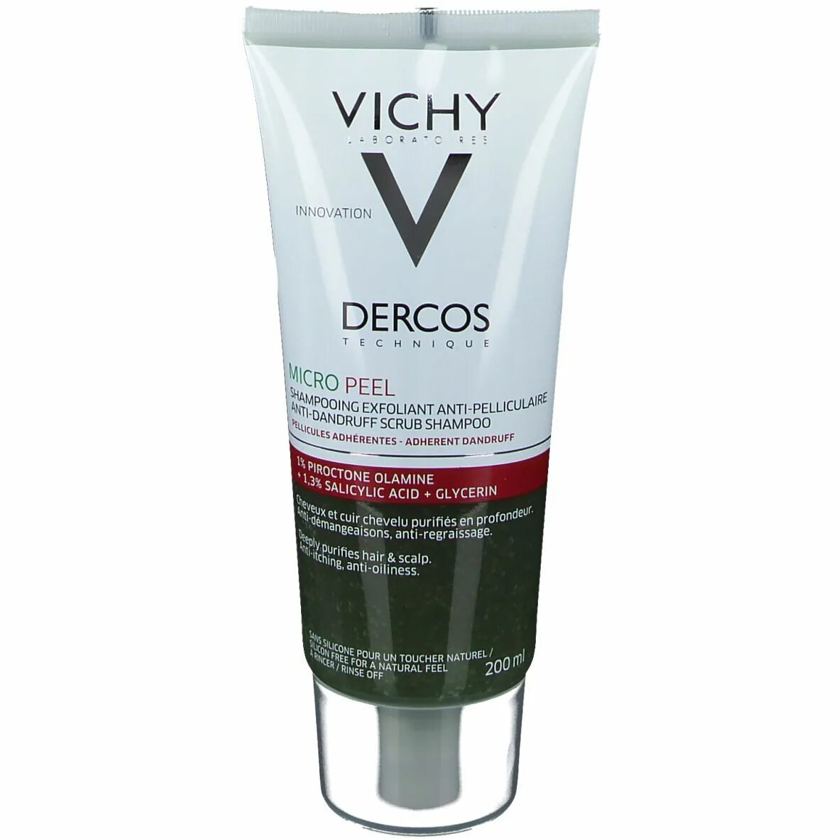 Vichy шампунь купить. Vichy Dercos Micro Peel 3-в-1 шампунь-пилинг 200мл. Виши микропил шампунь. Виши Деркос пилинг. Шампунь от виши Деркос пилинг.