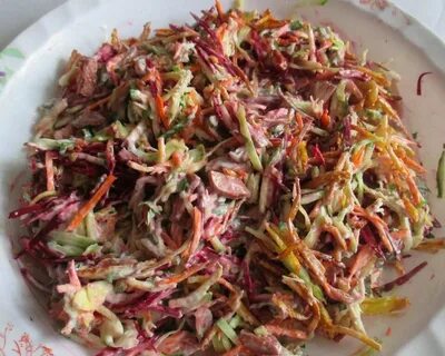Салат жареная картошка свекла морковь