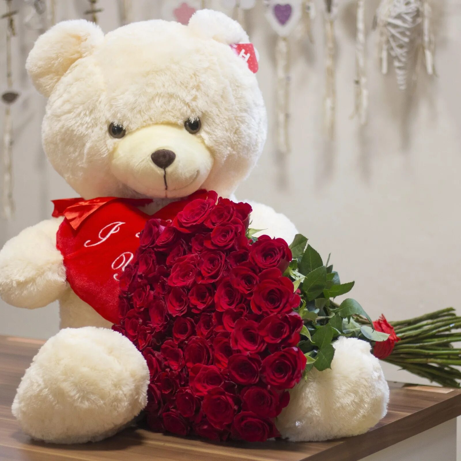 Valentine's Day Ideas Valentine's Day Bear Valentine's Day Gift for Her Stuffed 