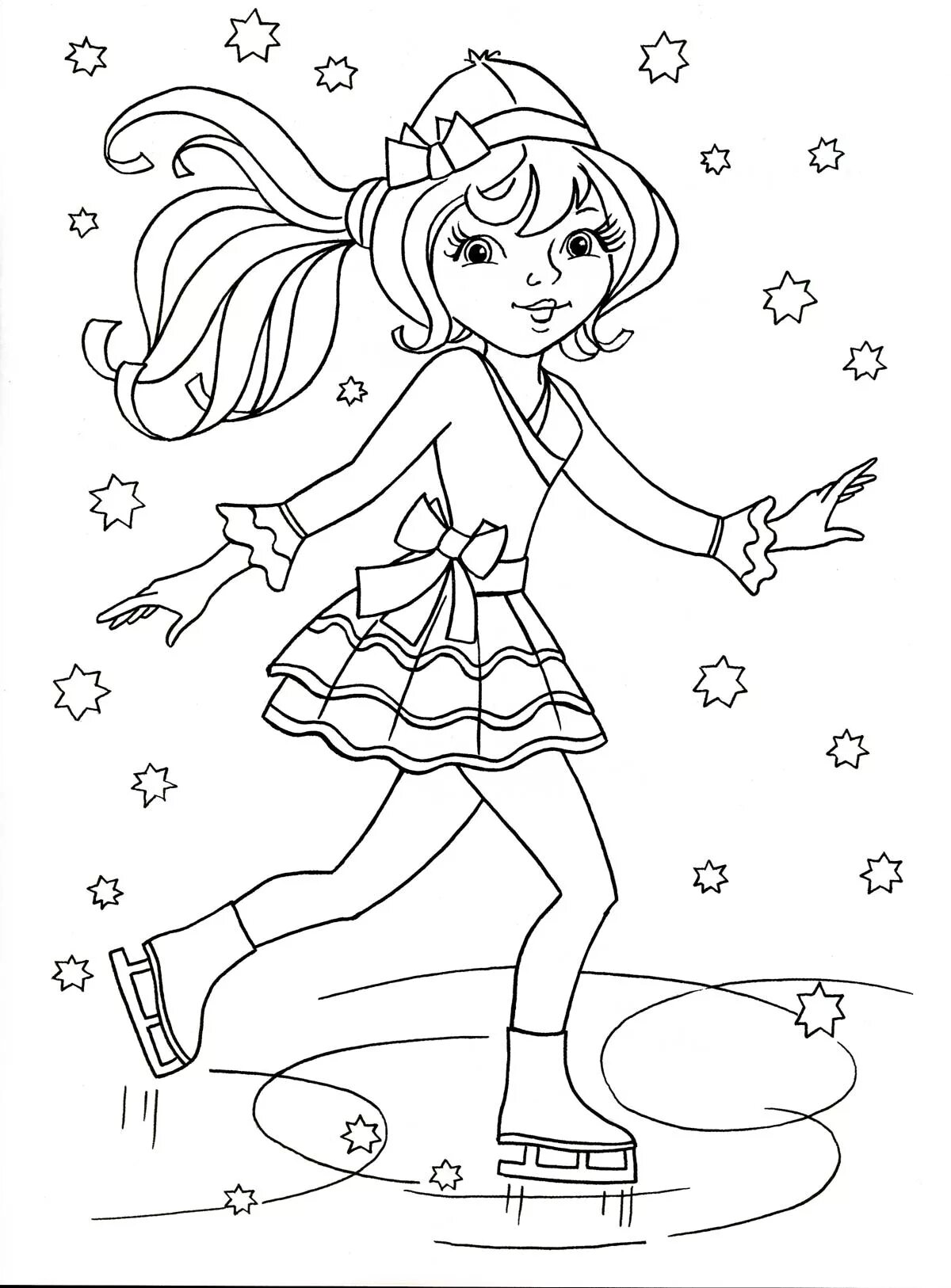 Nicole's Free Coloring Pages: FIGURE SKATING DANCE * COLORING PAGE Dance colorin