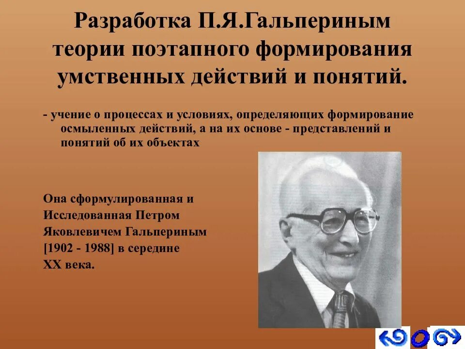 Теория поэтапного формирования п я гальперина. Гальперин п.я. «формирование умственных действий». П.Я. Гальперин, н.ф. Талызина. Теория поэтапного формирования умственных действий. П Я Гальперин теория поэтапного формирования умственных действий.