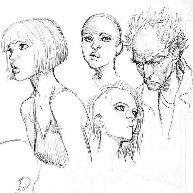 Скетчи мужских персонажей. Референсы для рисования лица. Форма лица для рисования. Референсы лица. Разные стили рисования персонажей.