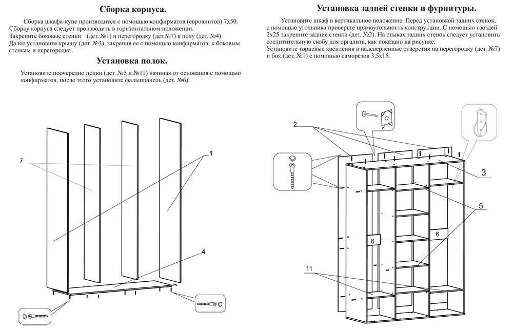 Двери для шкафа купе своими руками, инструкция с рекомендациями