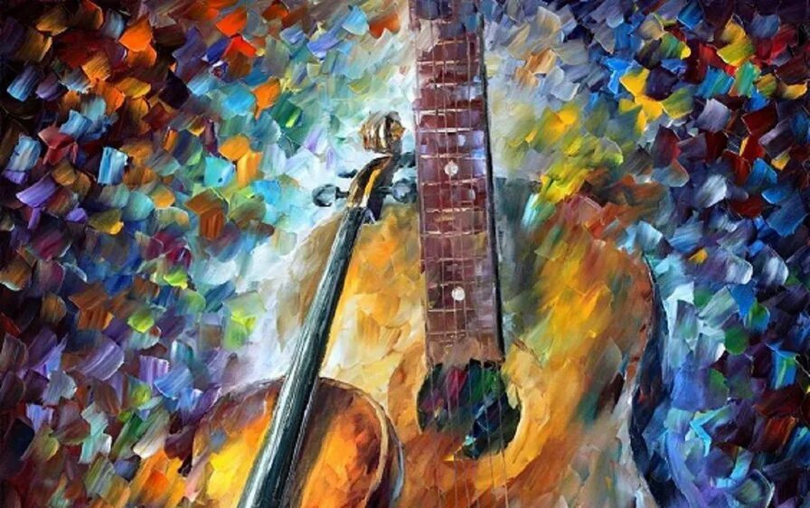 Картина скрипка и гитара Афремов. «Скрипка и гитара» (1913г).