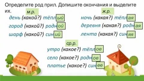 Как понять какого рода прилагательное