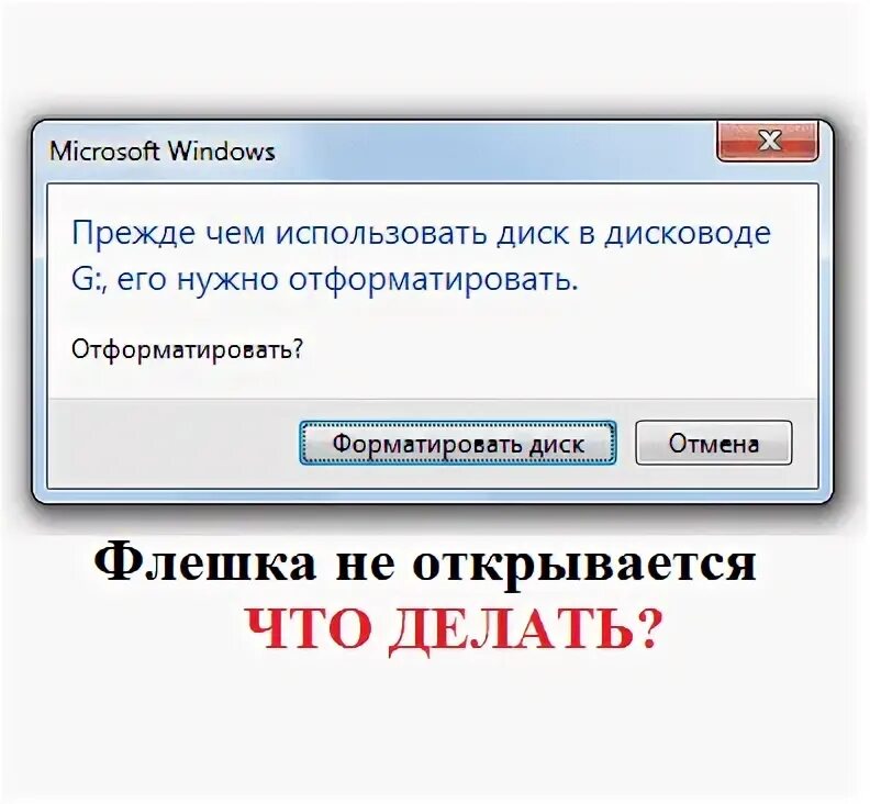Чтобы использовать диск отформатируйте его