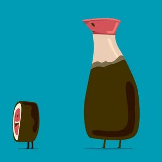Sushi & Soy Sauce by Polyester Studio GIFs Pinterest Soy sauce.