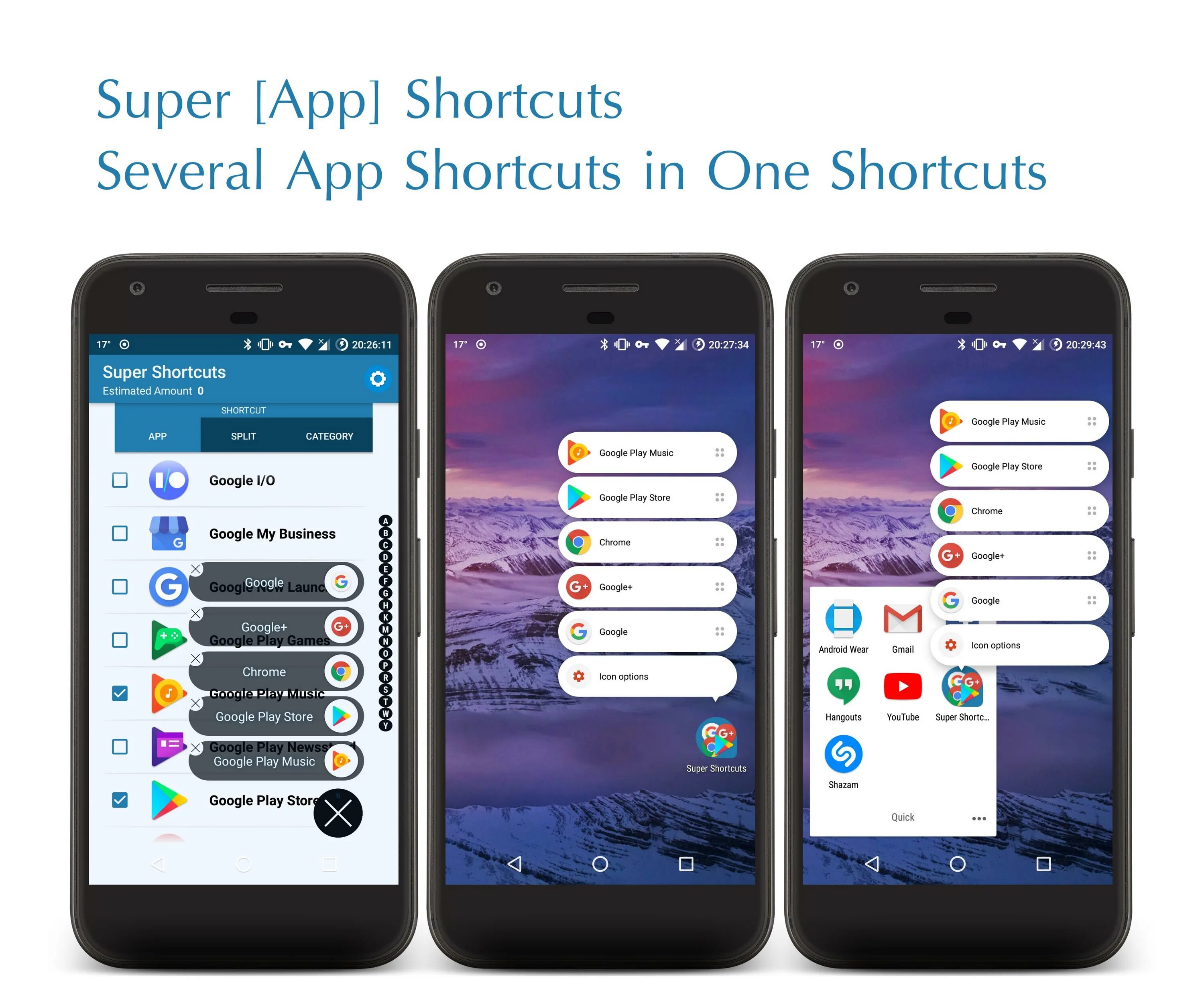 Shortcuts андроид