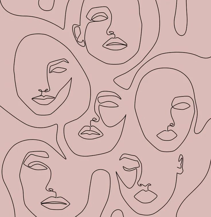 Лица линиями как называется. Контур женского лица. лицо линиями. лицо одной линией. лицо из линий.