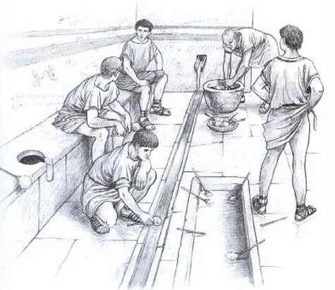 Общественные туалеты в древнем Риме. Древние общественные туалеты в Риме. Туалеты в древнем общественные древнем Риме. Общественный туалет в древней Греции. Один день из жизни раба в риме