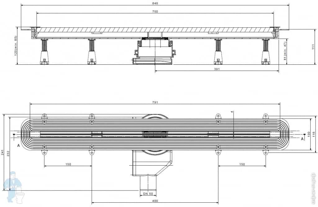 Душевой лоток Pestan Confluo Slim line 750 с решеткой. Душевой лоток Pestan Confluo Premium line 750. 13100028 Душевой лоток Pestan Confluo Slim line 750+. Pestan Confluo Premium line 750. Вес трапа