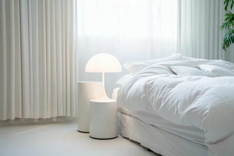 She s got a white bed