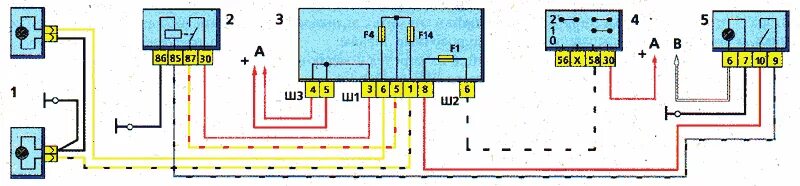 Схема включения противотуманных фар ВАЗ 2110. Схема включения ПТФ ВАЗ 2110. Схема включения противотуманок ВАЗ 2110. Схема подключения туманок ВАЗ 2110. Подключение противотуманных фар 2110