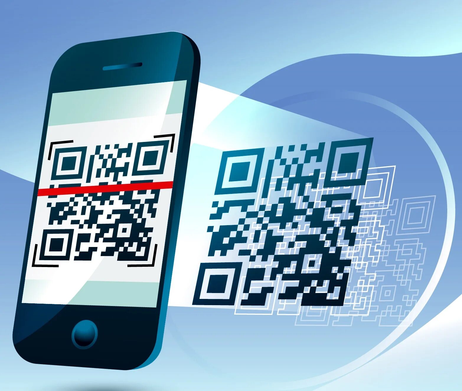 QR код. Сканирование QR кода. QR код на телефоне. Картинка QR кода. Qr код доставки