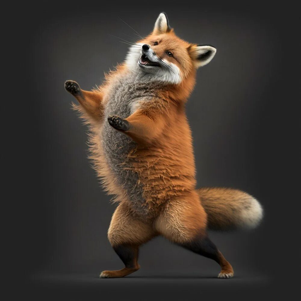 Лиса танцует. Лиса поет. Лиса танцует. Лис танцует. Лисичка танцует.