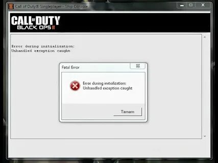 Exception caught during firing event