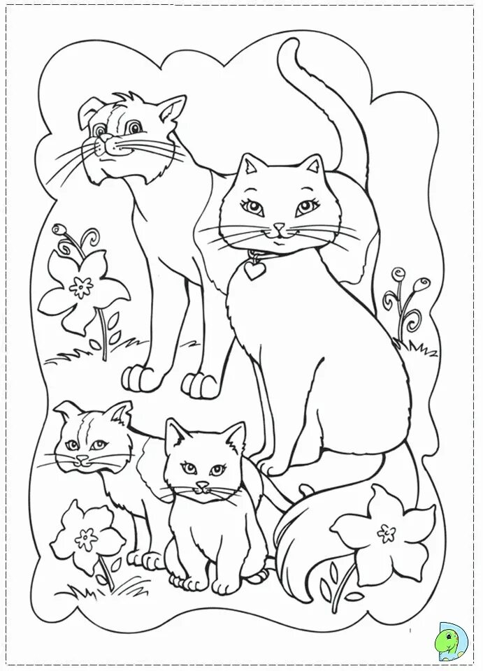 День кошек раскраска. Кошки. Раскраска. Раскраска кошка с котятами. Картинки для раскрашивания котята. Кошка картинка для детей раскраска.