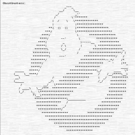 Рисунки с помощью символов