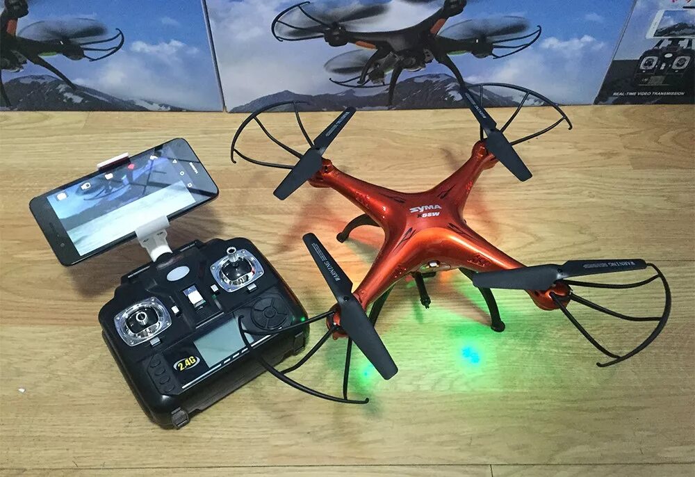 SYMA X5SW & X5SW-1 FPV Радиоуправляемый Дрон с Wi-Fi камерой HD 2,4G 6-осевой Др