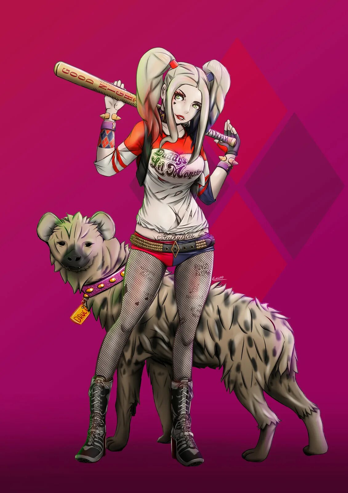 Собака харли квин. Харли квинн с гиеной. Питомец харли квинн. Собака харли квин. Собака харли квин.