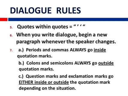 Dialogue examples