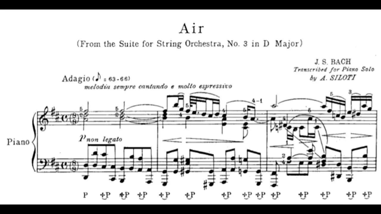 Бах Зилоти. Air Бах Ноты. Бах воздух Ноты для фортепиано. Ноты Адажио Баха для фортепиано.