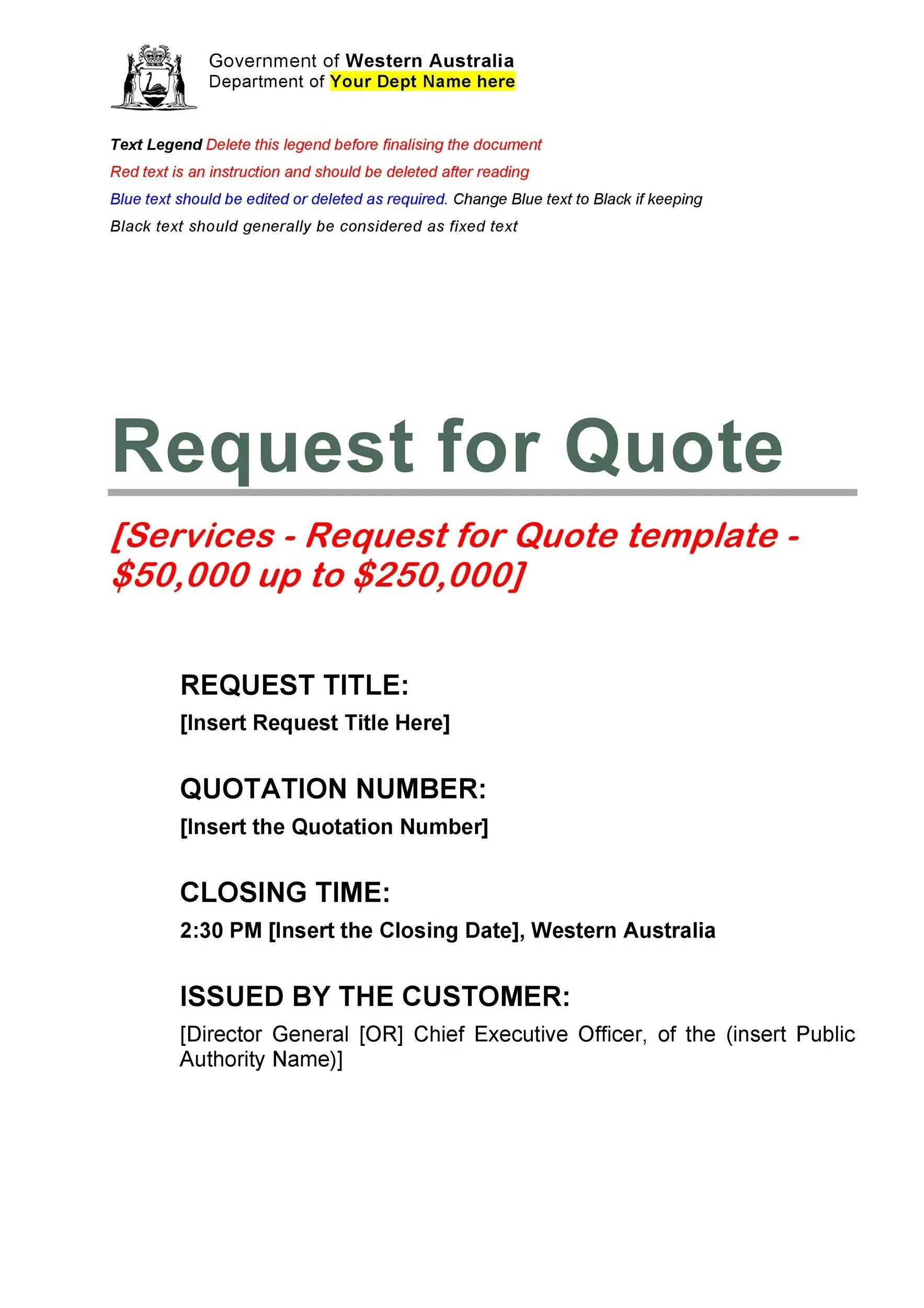 Simple request. Request for quotation. simple requests. price request sample.