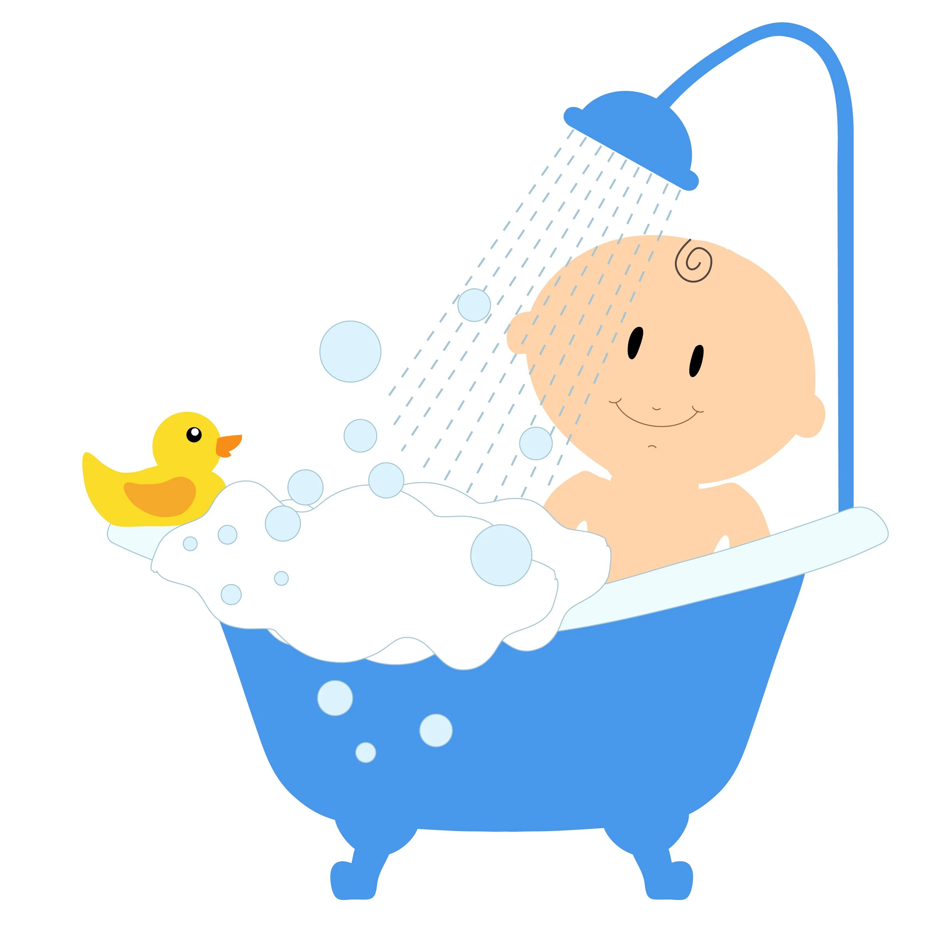 He has a bath. Купание в ванной. Ванная иллюстрация. Дети моются в ванной.
