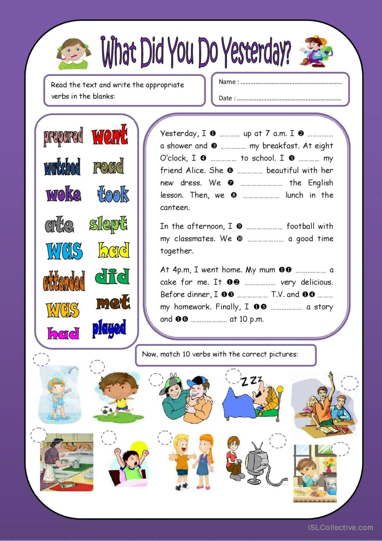 Was were did didn t ответы. Английский упражнения past simple regular worksheet. do does did worksheets. past simple для детей. do или does worksheets.