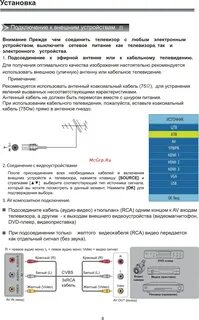 Телевизор рубин как подключить приставку