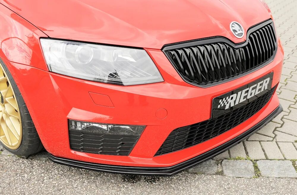 Бампер Skoda Octavia a7 RS. Сплиттер Skoda Octavia a7 RS. Передний сплиттер Skoda Octavia a7.